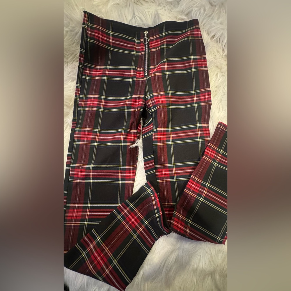 Shinestar Red and Black Plaid Pants Sz: M